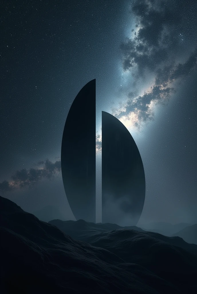 Two near black in universe vartical position for YouTube thumbnail