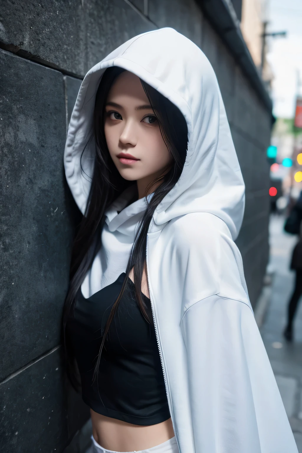 RPG rogue, hooded with midle east thematic and pale skin
