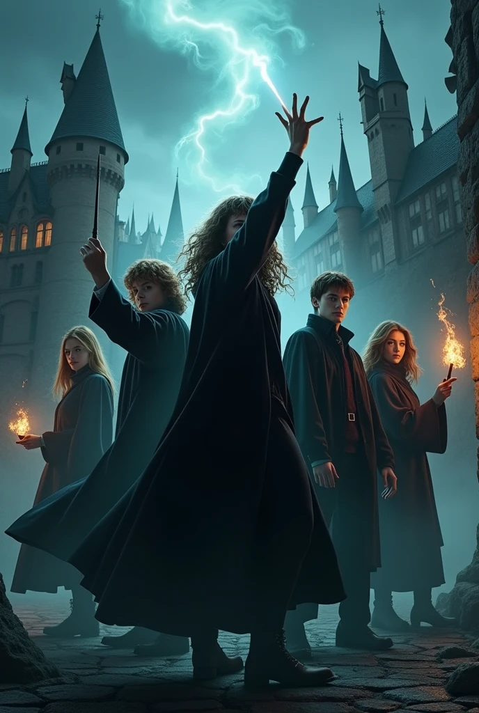 create a game launcher image inspired by Harry Potter and the Chamber of Secrets without Harry Potter