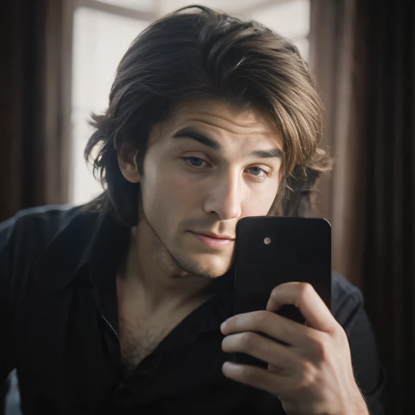 Dont change his face, handsome and American look, Remove blur, realistic, full hd and 4k, textured quality is awesome, hairs are smooth and shiny 