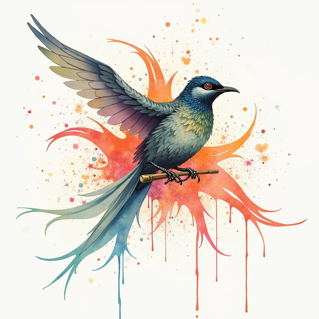 wtrcolor style, The art of math (lily), Official Art, Blown by the wind, masterpiece, beautiful, ((watercolor)), Paint splatter, Intricate details. Very detailed, [Dripping:0.5], Popular on artstation, Rachel Walker