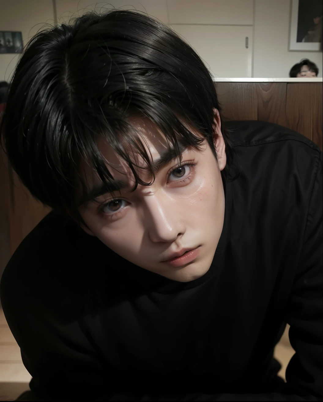 Hay un hombre con un tatuaje en el brazo sentado en una mesa, TaeJune Kim, foto de perfilture 1024px, jungkook, foto de perfil, cai xukun, hyung tae, hong junio hyung, taken in the early 2020s, con tatuajes, headshot foto de perfilture, Kim Jung sostiene, jaeyeon nam, Sangsoo Jeong, jungkook, bts ,jungkook