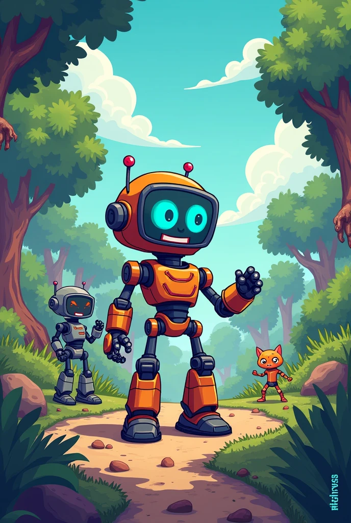 Title: "Pixel the Robot's Great Treasure Hunt - Episode 1!" Description: Join Pixel as he embarks on an exciting adventure to find a hidden treasure that can grant any wish! Will he succeed? Watch to find out!

Title: "Meet the Team! Pixel and Friends' Fun Introductions - Episode 2!" Description: Meet Pixel's new friends, including a wise-cracking drone and a ninja cat-like robot! See how they team up for an incredible adventure!

Title: "The Puzzle Challenge! Can Pixel Solve It? - Episode 3!" Description: Pixel and friends face their first big challenge: solving an ancient puzzle. Can they work together to crack the code? Don't miss this episode!

Title: "The Final Showdown: Treasure or Friendship? - Episode 4!" Description: It's the final episode! Pixel reaches the treasure, but a surprising twist makes him question what's truly important. Watch the thrilling conclusion!