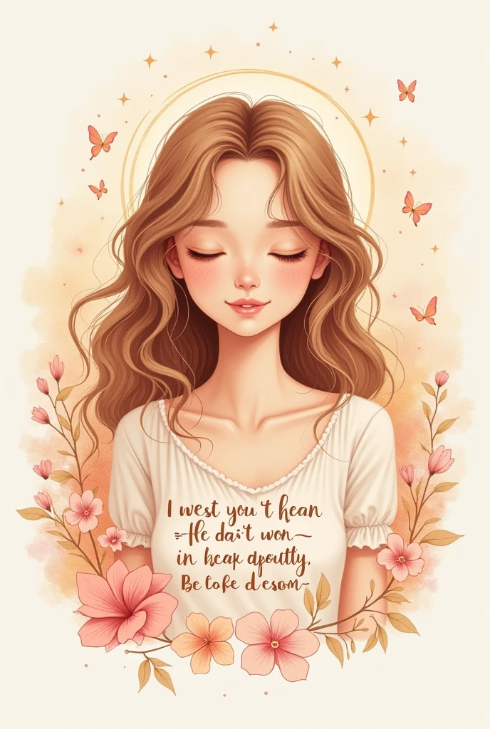 I want you to draw me the verse under in a really girly and cute way 
Proverbs 3:5-6 NIV
[5] Trust in the Lord with all your heart and lean not on your own understanding; [6] in all your ways submit to him, and he will make your paths straight