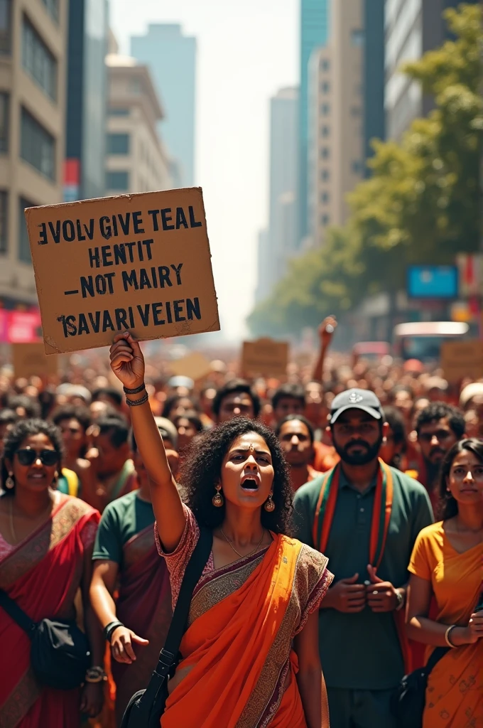 Protest against savarna