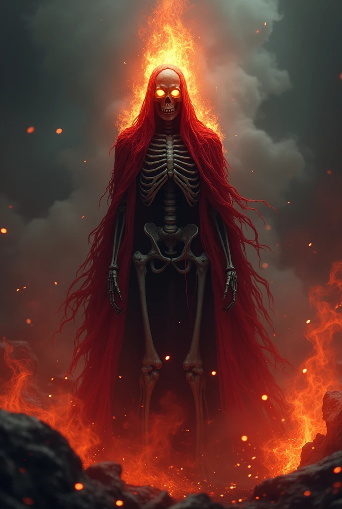 Red black fire ghost Rider