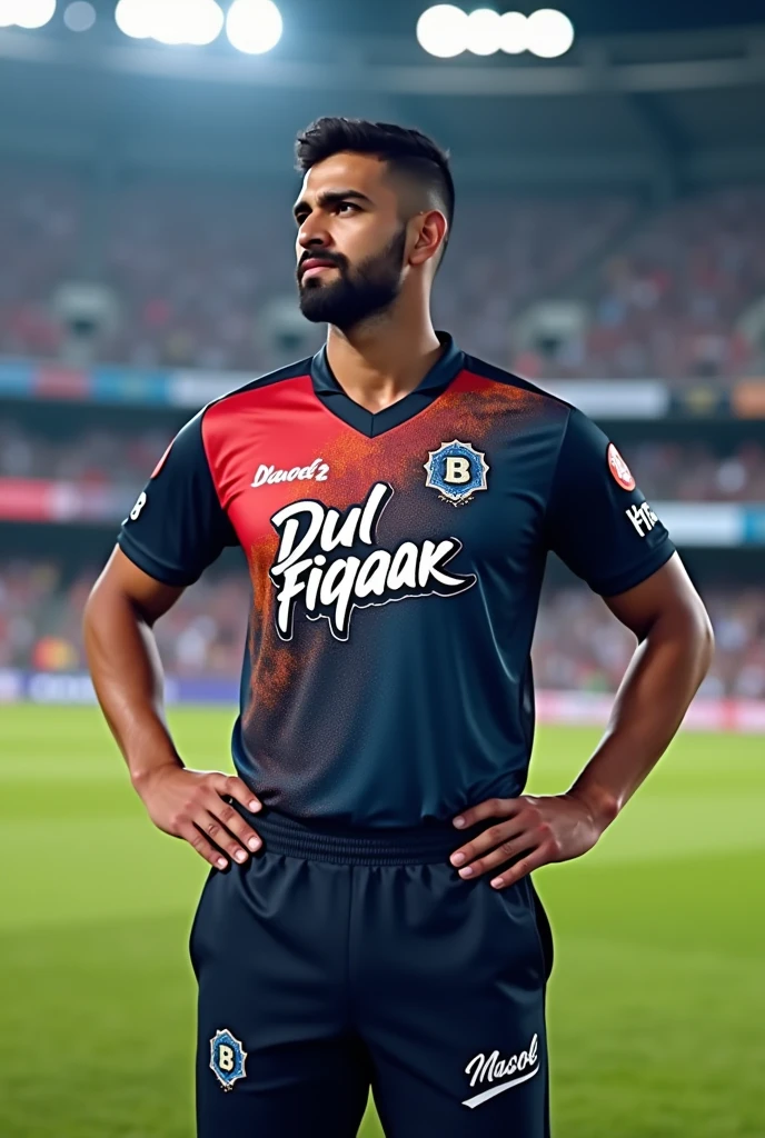 Dul fiqaar named cricket jersey