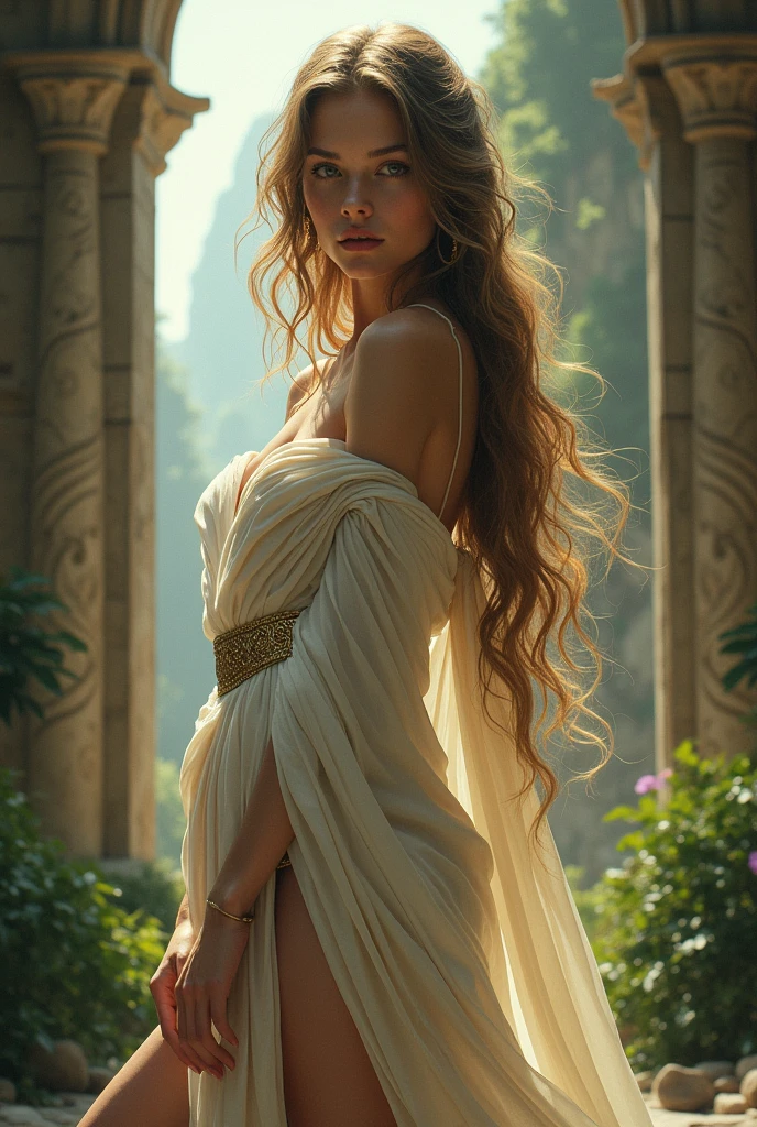 Sexy woman mitological era