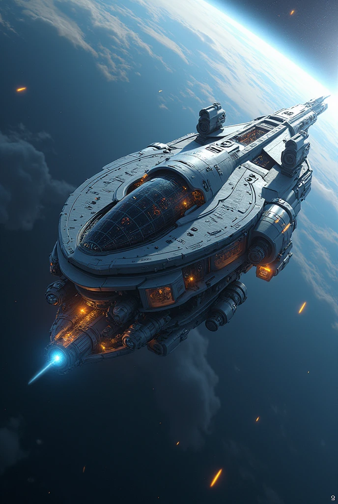 To admire),(Floating silently in space),(With huge engines driving it forward.),(6 levels with docking slots),(Giant glass windows reveal the universe),(surrounded by a protective force field),(It emits a soft blue light.),(With complex laser cannons on its sides.),(Accommodating a diverse crew from different cultures),(including engineers, Scientists, and astronauts),(wearing مستقبلية uniforms),(Perform their duties accurately and expertly.),(A bustling command center with 3D screens and control panels.),(Captain&#39;s quarters with a stunning view of the stars),(A spacious botanical garden with exotic plants from the earth and beyond.),(Training facilities for simulated zero gravity and martial arts),(Medical bay equipped with advanced treatment technologies),(Recreation areas for crew members to relax and socialize.),(Virtual Reality Rooms for Immersive Entertainment),(Majestic observation deck with panoramic views),(Celestial bodies pass by in magical colors.),(Create a sense of awe and wonder),(Capturing the essence of human exploration and creativity),(With timeless beauty that transcends borders and cultures.),(Combining art, technology, And the soul of the universe). (Best quality, Very detailed),(real),(Human development report),(bright colors),(Intense focus),(Body-based presentation:1.2),(Masterpiece:1.1),(Ultra clear),(Professional lighting),(sad).