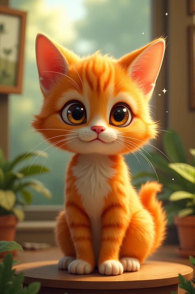 Orange child cat