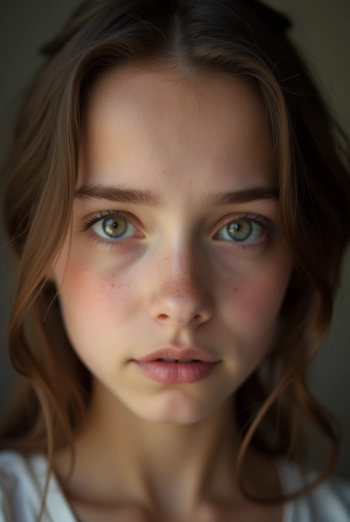 8K, best quality, masterpiece, Ultra-high resolution, (realism: 1.4), original photo, (Realistic skin texture: 1.3), (Film Grain: 1.3), (Selfie Angle), 1 girl, Beautiful eyes and face details, masterpiece, best quality, close up, Upper Body, Looking at the audience