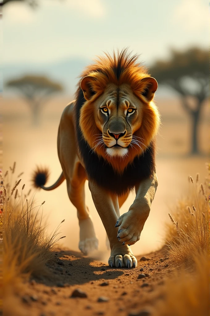 A lion run fast