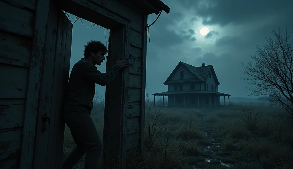 Man locked in door of abandoned house in middle of night