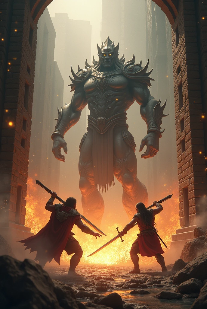 Scene 9: The Battle with Saragnayan
Humadapnon and Dumalapdap reach Saragnayan’s fortress and engage in a fierce battle. With the aid of their divine weapons, they manage to break Saragnayan’s immortal life force, finally overpowering him. The brothers’ strength and determination prevail.