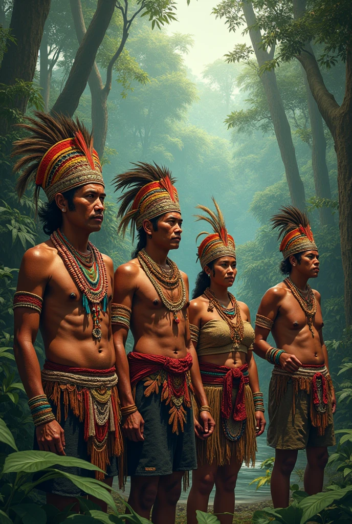 Dayak traditional indonesia