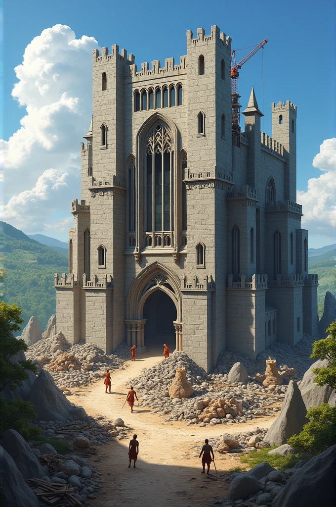 Build it up, build it strong,
We’re building castles all day long,
