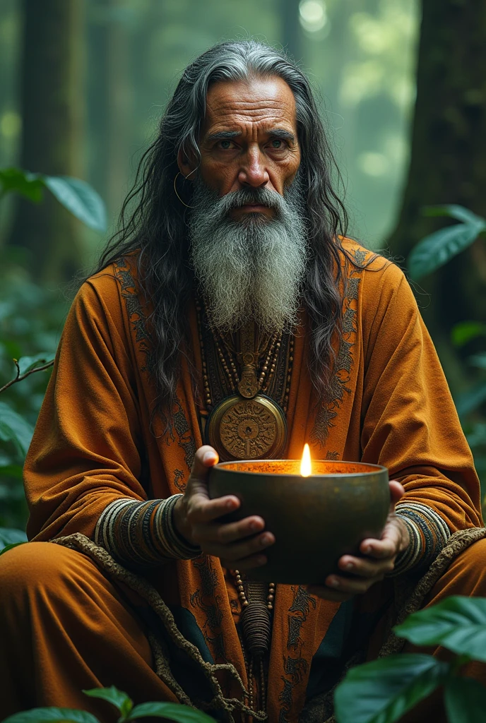 Ayahuasca shaman who heals people with sacred medicine