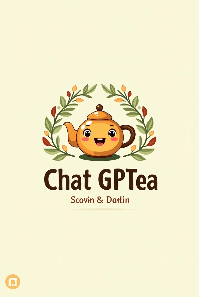 Make a logo for 'chat gptea' snack and tiffin centre