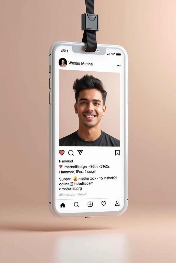 Instagram I'd card hammad