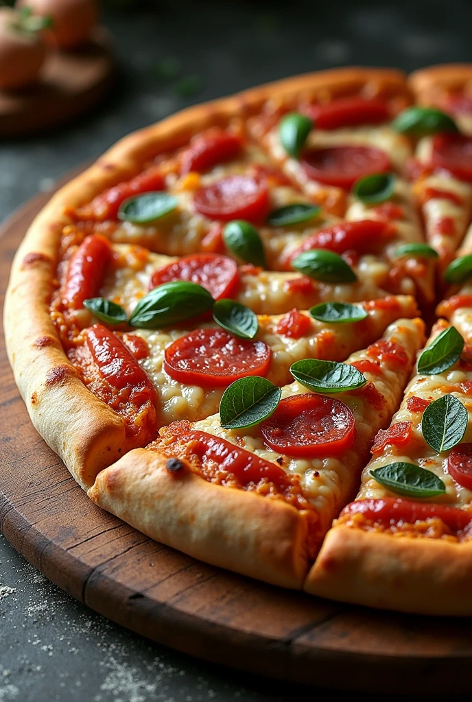 "Imagine the Colosseum as a circular pizza with tiers of delicious toppings, from savory meats to fresh vegetables, baked to perfection with a crispy crust that mimics the ancient stone structure."