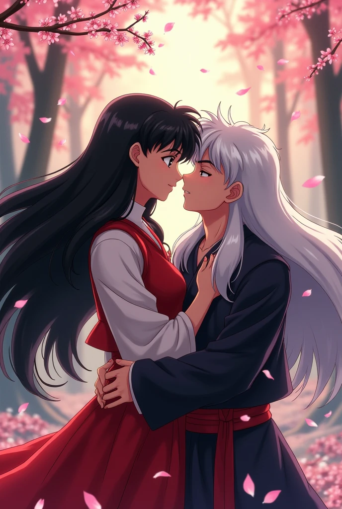 Sesshomaru kisses Inuyasha
