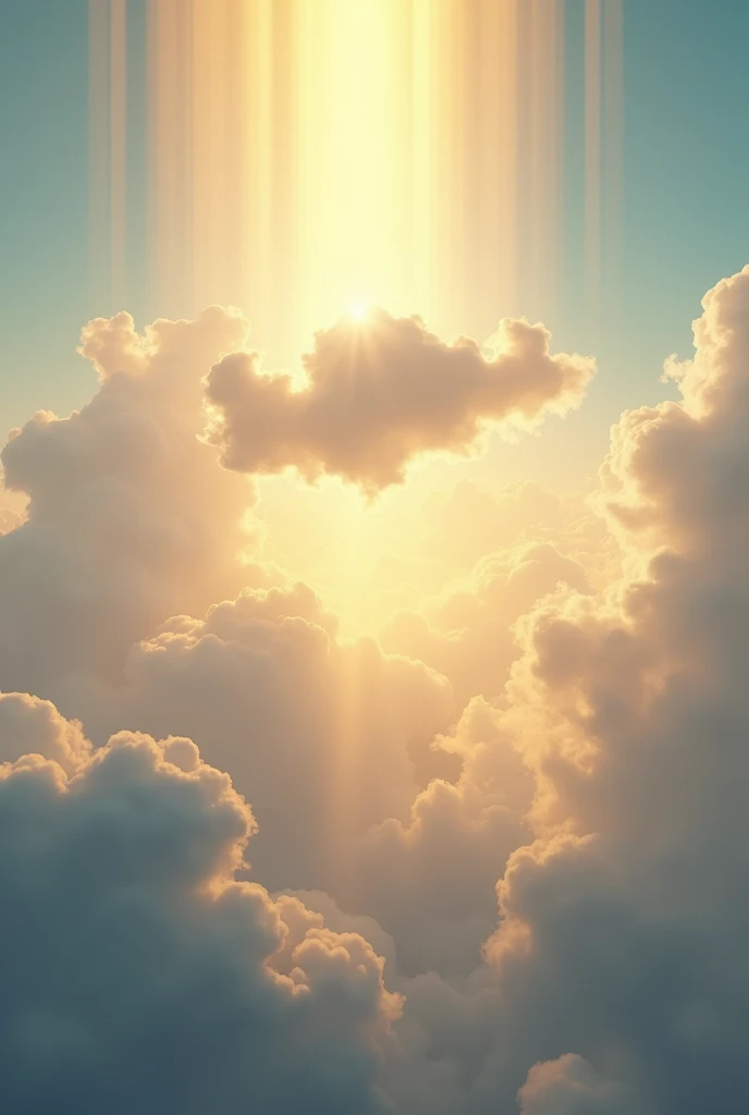 A cloud floating in the sky,Golden sunshine all around,Very sacred