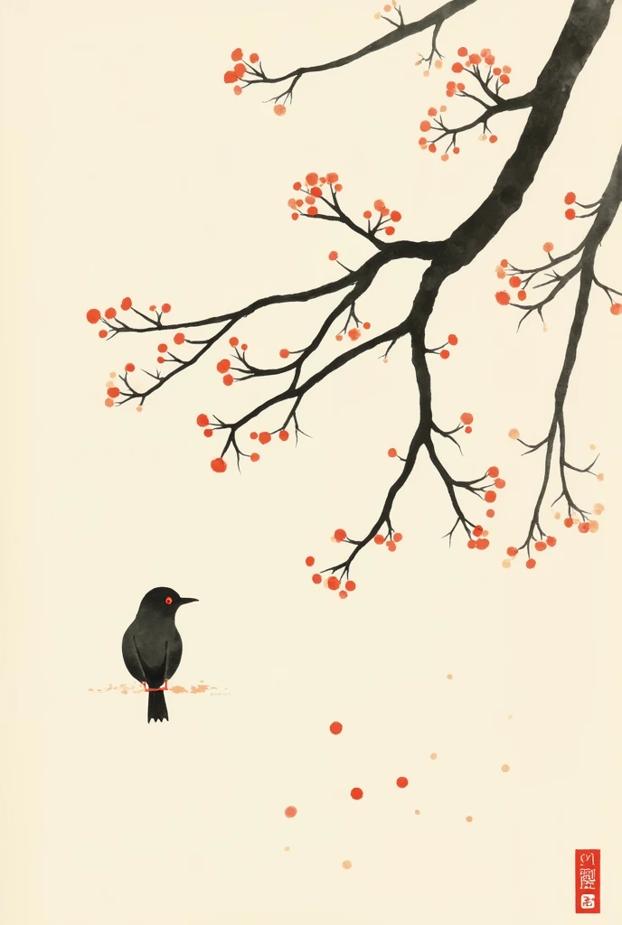 2d,flat,Cloisonné enamel,Chinese style,modern Art,Fine-brush Painting,Chinese aesthetics,Printing pattern,Color ink,(Polka dot art,((Dot:1.9)),Freehand,artistic conception,Wu Guanzhong's artistic style),Minimalism,Birch,Elegant and soft tones