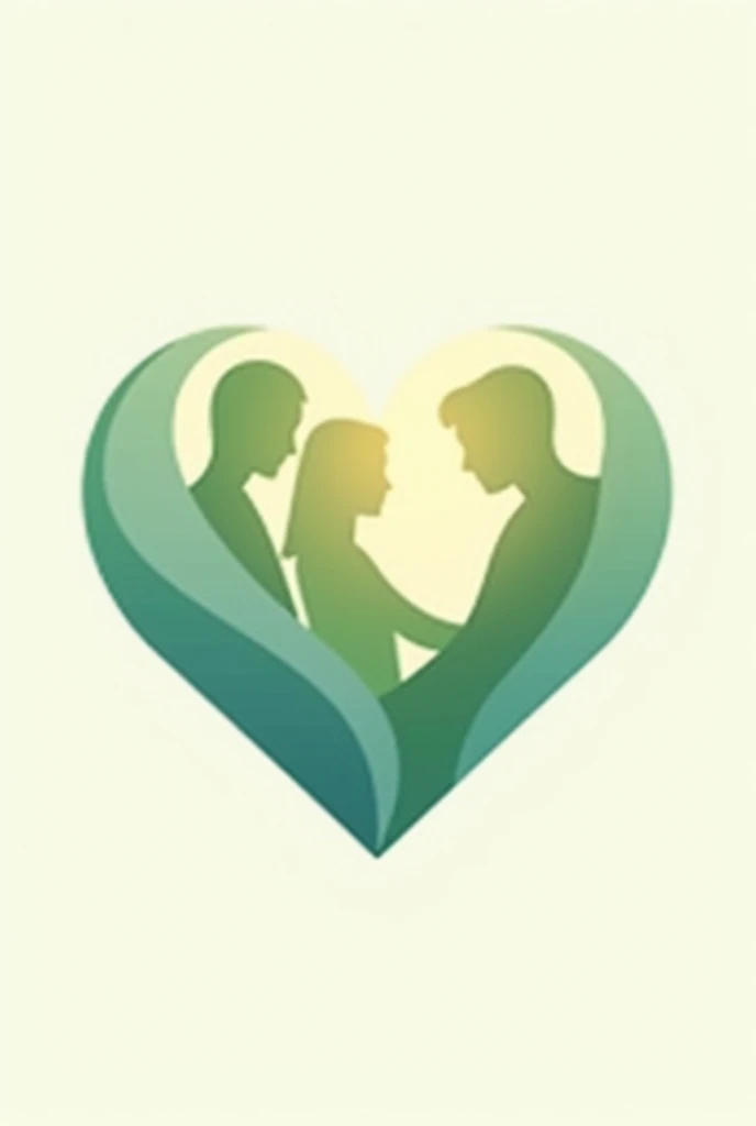 Create a Logo for a Charity Organization, the logo should show warmth, compassion and support. Include colors like green in it., blue and warm tones, Avoid harsh tones. The logo should be in the shape of a heart, helping hands or a group of people. 