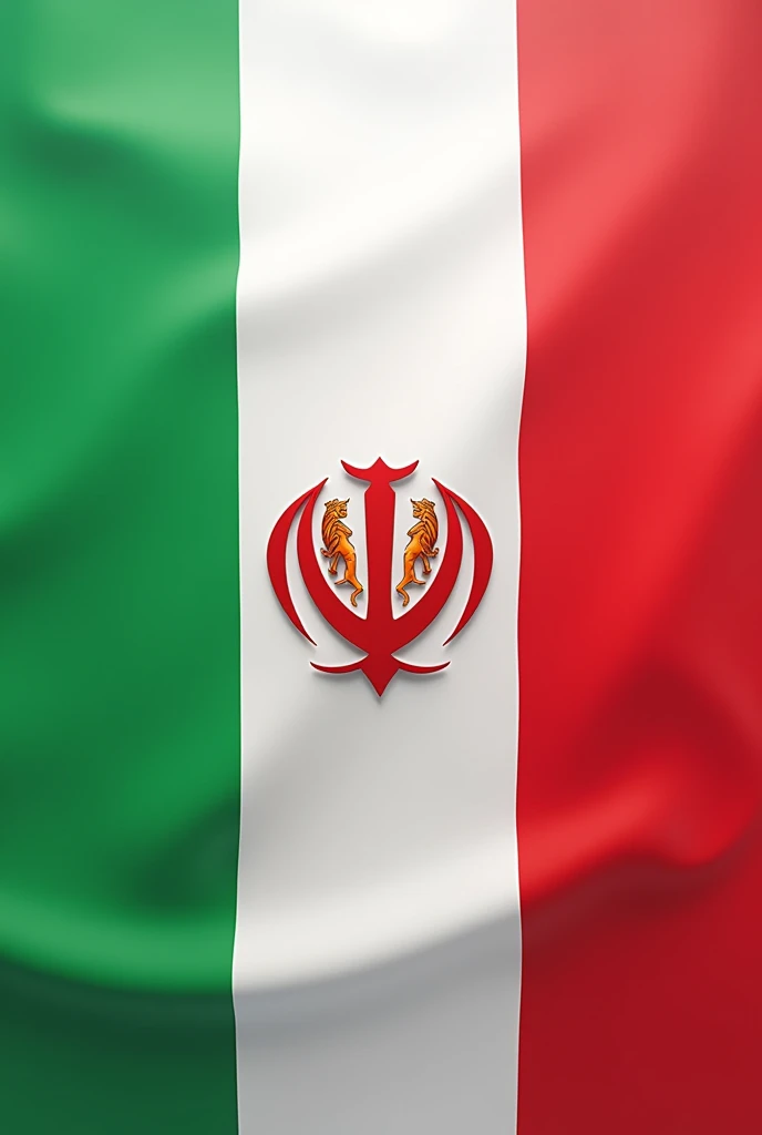 Write A Iran But The font color set cube flag