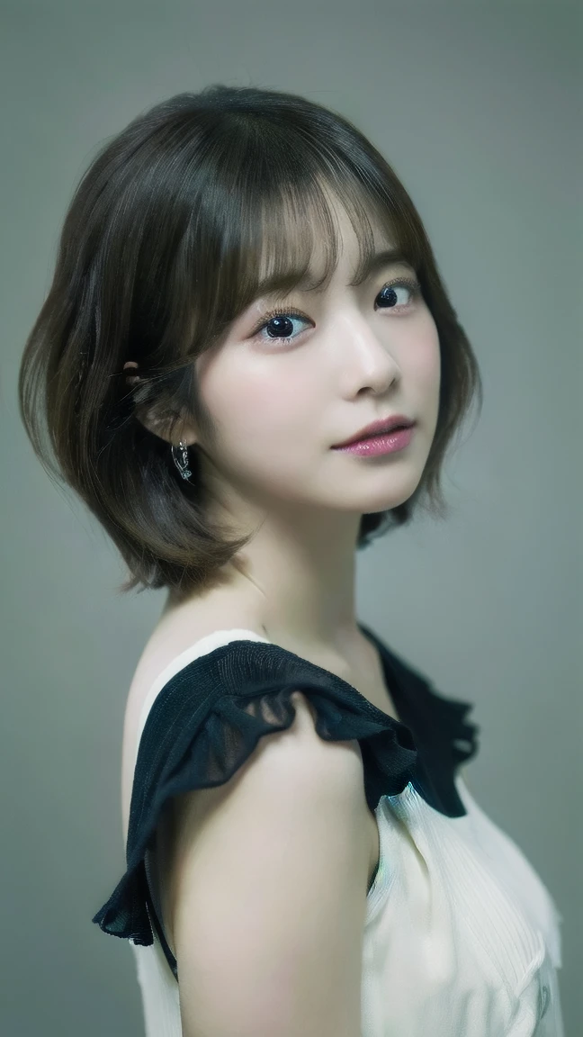(Ultra-high resolution:1.2), Japanese Idols, short hair,