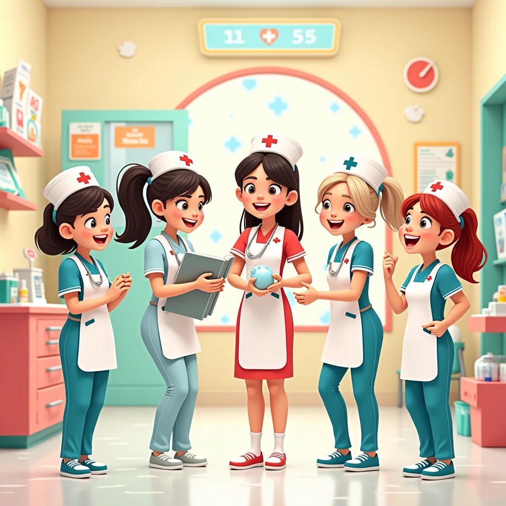 6 Animated Nurses