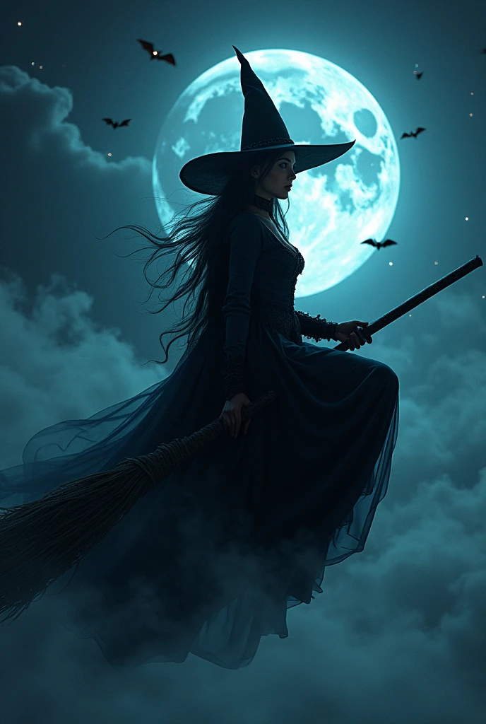 realistic,photorealistic,photo-realistic:1.37,ultra-detailed,masterpiece:1.2,8k,high quality,extremely detailed,intricate details,(best quality:1.4),striking,dramatic lighting,enchanting,atmospheric,moody,gothic,mystical,ethereal,fantastical,whimsical,fantastical,magical realism,dark fantasy,witchcraft,occult,supernatural,sorcery,witch,witch on broomstick,bats,full moon,night sky,starry night,mysterious,dramatic,suspenseful,cinematic,dark and moody,gloomy,eerie,haunting,ominous,foreboding,spooky,creepy,sinister,dark and brooding,atmospheric,chiaroscuro