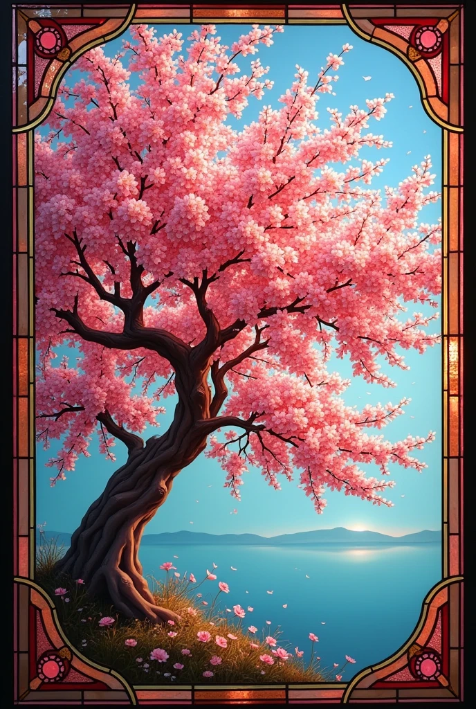 Cherry Tree Stained Glass
