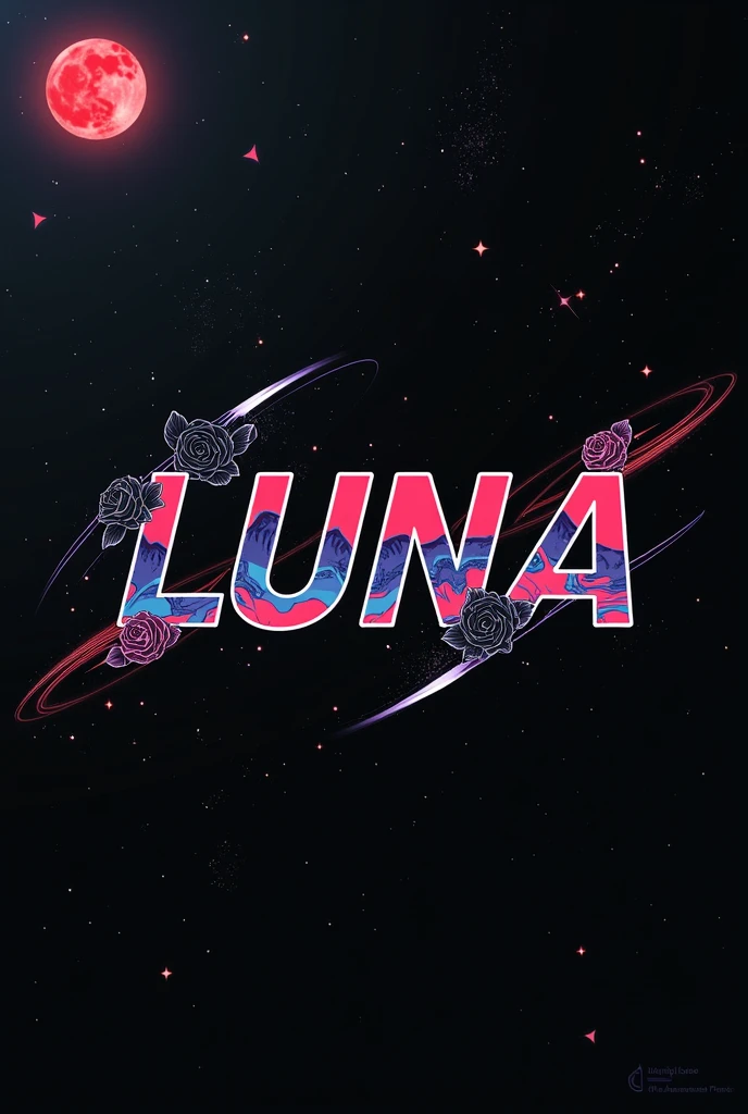 High resolution, logo spelling swiftly “Luna” cool, Jdm theme, anime theme, Cyberpunk vibe name spelling, brand logo, logo for tshirt, brand logo “LUNA”, neon vibes, acid trip vibes, acid trip, shooting stars, acid trip inside “LUNA”, acid trip, hallucinations inside “LUNA”, Waves of hallucinations, purple, techno hallucinations inside “LUNA”, Acid trip hallucinations inside “LUNA” , Waves of hallucinations inside “LUNA, splash, black roses with green leaves, blood moon, horror,