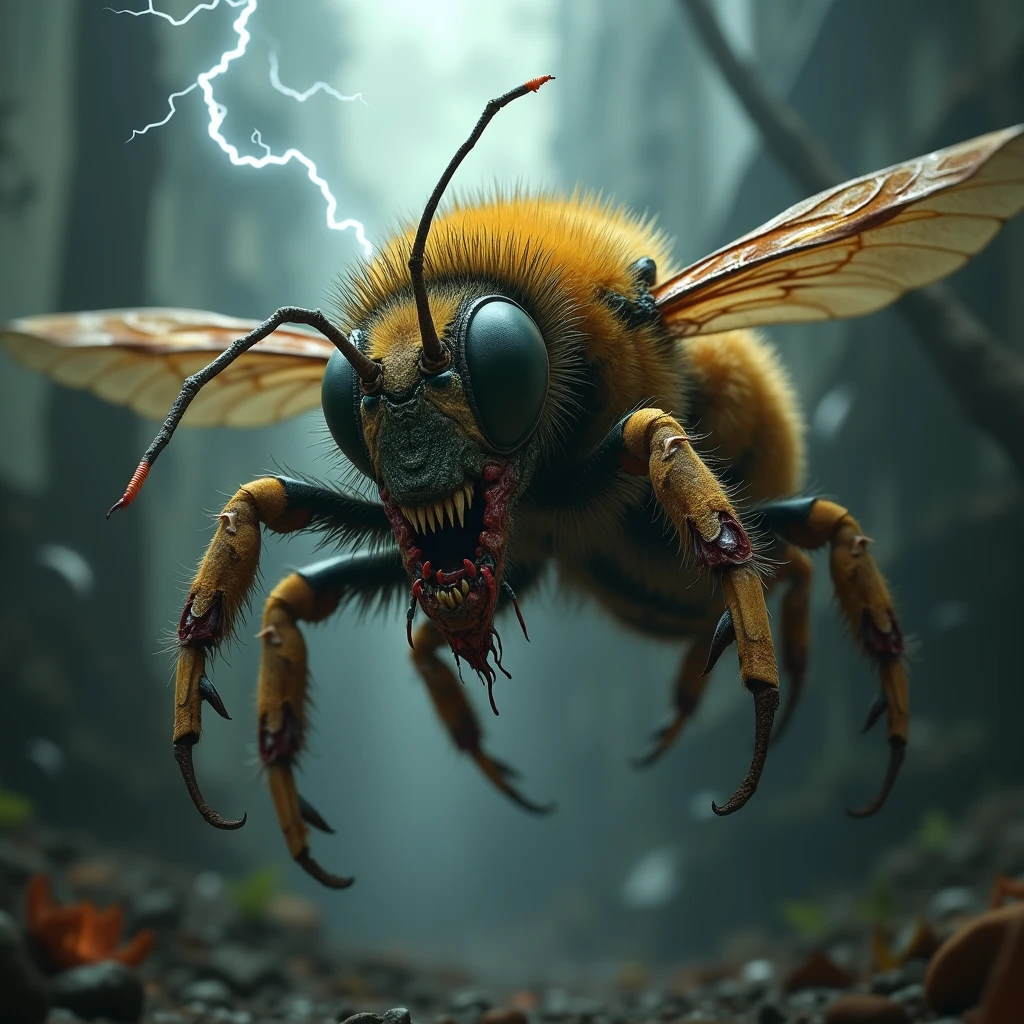 Mutanted bee agresive