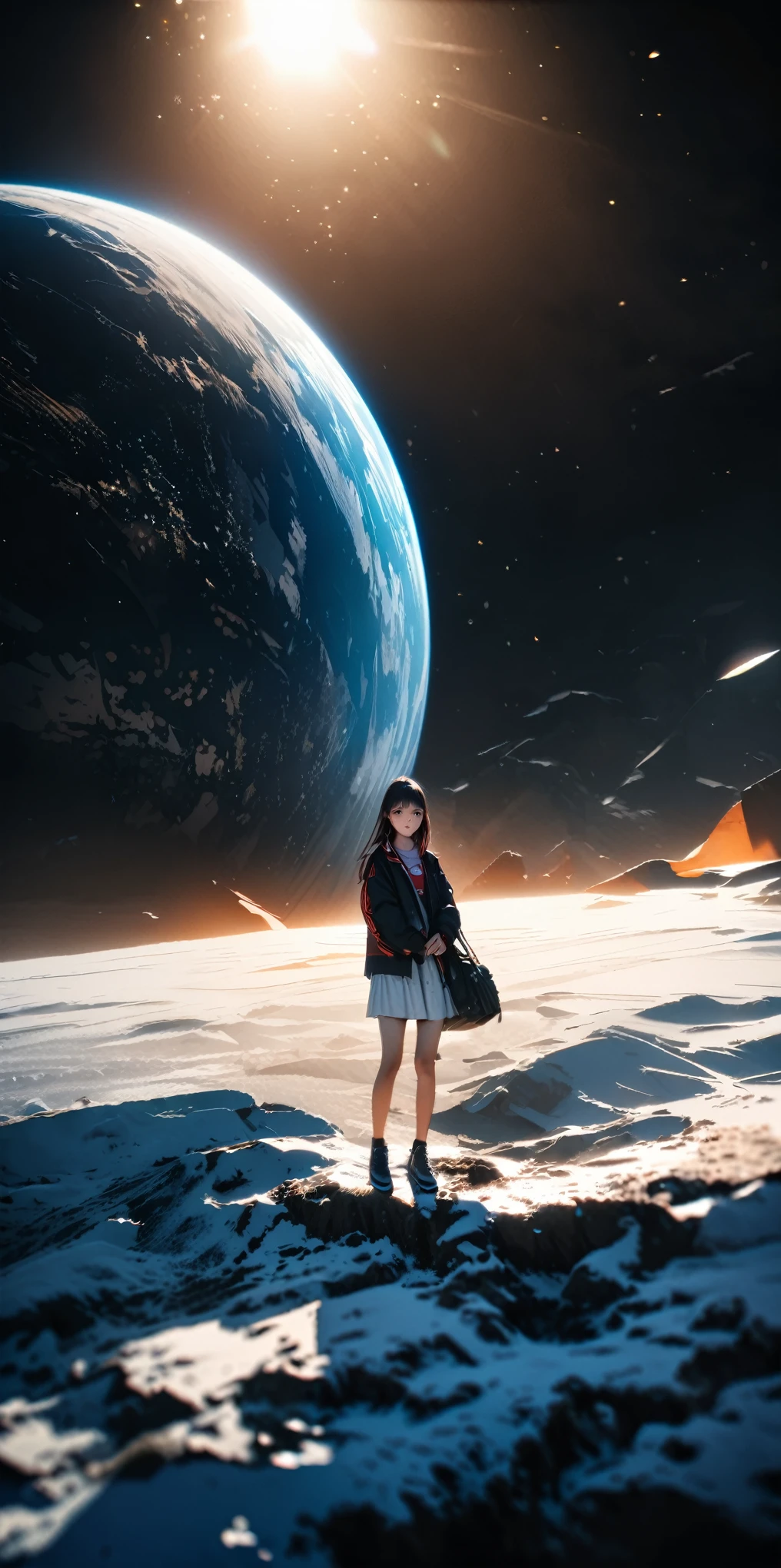 a cute  girl, about 160cm tall, brown eyes, bright and cute colors clothes, long straight black hair, masterpiece, best quality, ultra quality, high quality, highres, ultla highres, absurdres, 4K, 8K, 16k, hyper detailed, intricate detailed, amazing shading, high contrast, realistic, photo realistic, RAW photo, photography, super fine illustration, foreshortening, perfect anatomy, correct anatomy, perfect proportion, perfect face, perfect hands, perfect legs, perfect fingers