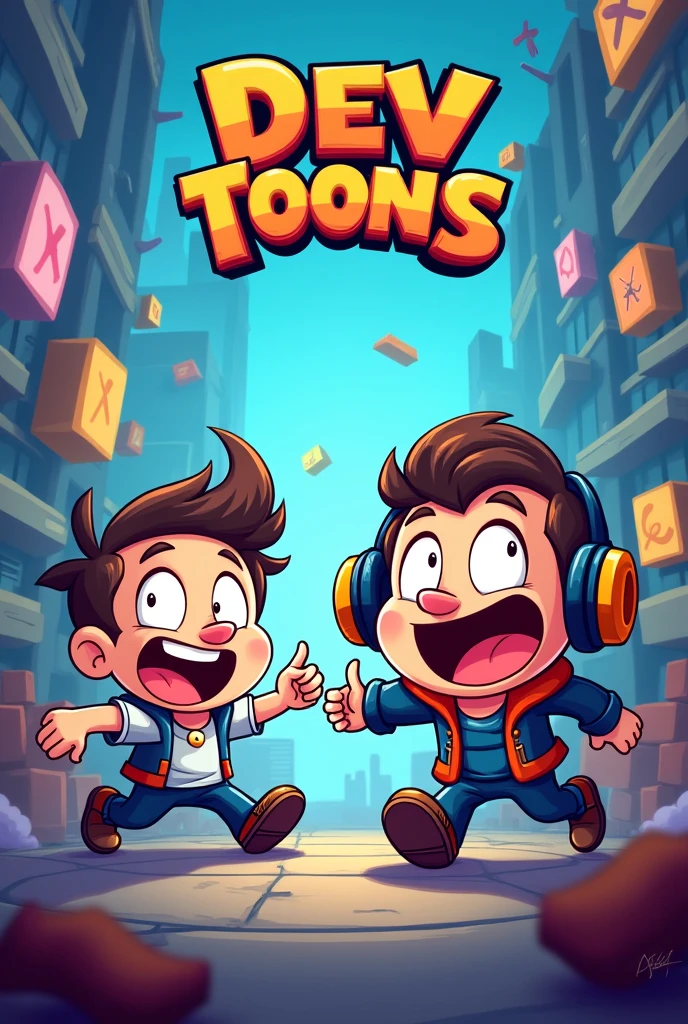 Dev toons official ,
banner images for youtube