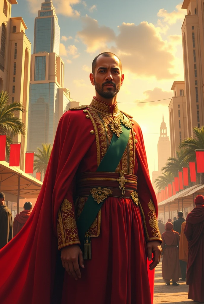 Le roi du maroc Mohamed 6 , pays prospère