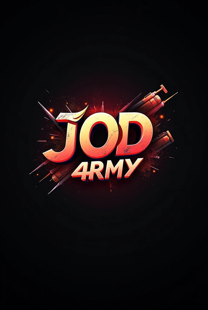 Give me some free fire logos in which written "J0D 4RMY" IN suitable form anime edited