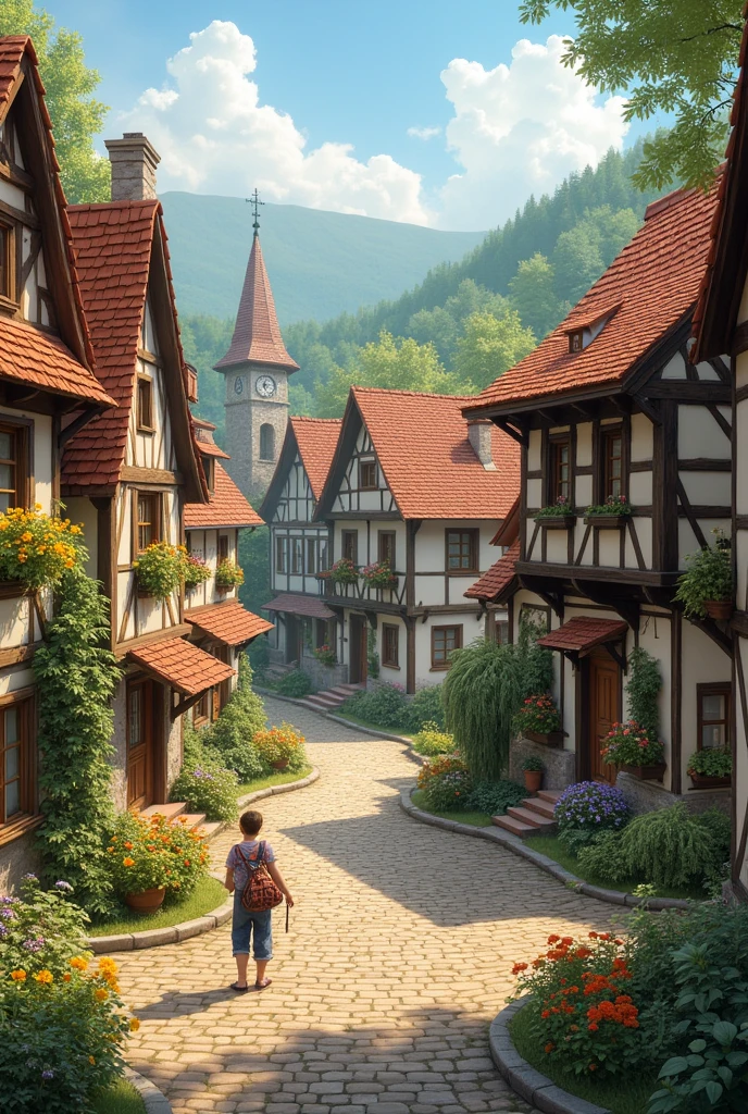 Create a small country town