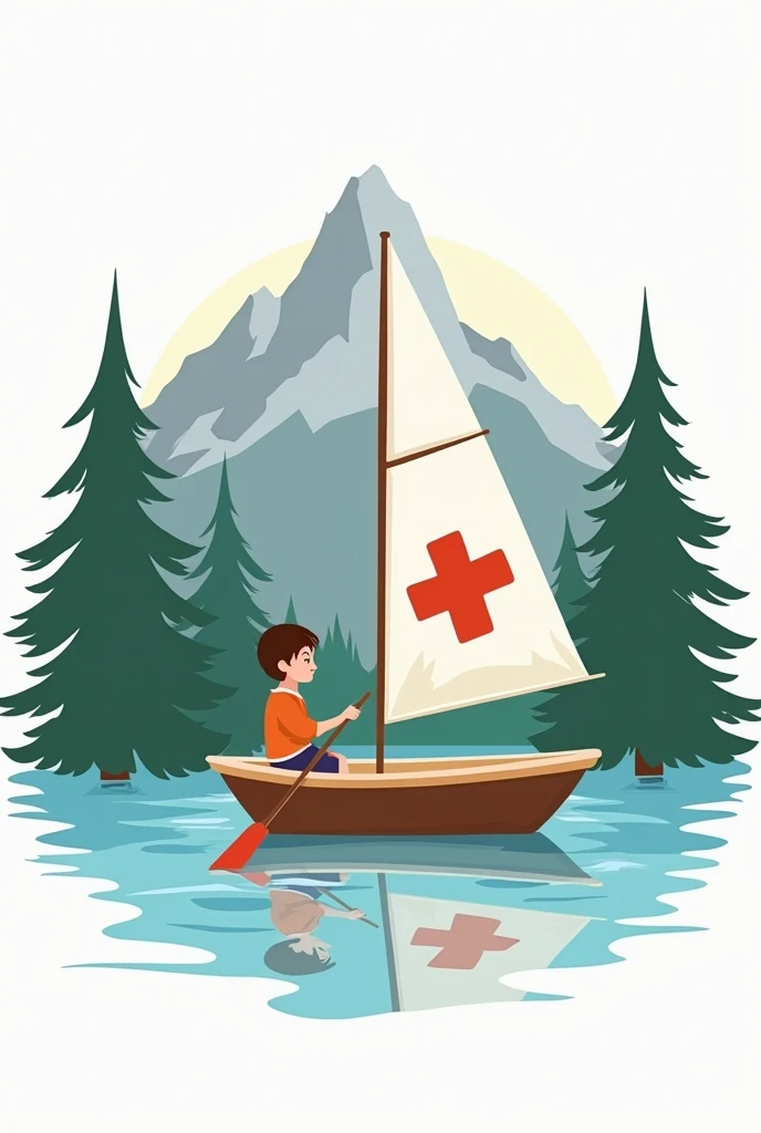 
Create a modern and meaningful logo for Montessori Silvania, inspired by the iconic 1920s/30s Montessori emblem featuring a child in a sailboat. The design should capture the essence of Montessori education while incorporating the natural beauty of Nidwalden, Switzerland.

Design Elements:

Mountains and Forest:

Mountains: Include grey/white mountains to represent the rugged landscape surrounding the school.
Forest: Integrate forest green pine trees to symbolize the lush greenery in the area.
Lake/Water:

Water: Use one shade of blue to depict the lake or water in the logo.
Child in a Sailboat:

Feature a young child with a paddle in a sailboat, navigating the water. The sailboat should be designed to reflect the Montessori emblem, symbolizing the child’s journey and development.
Text:

Incorporate the name of the school, “Montessori Silvania,” prominently. Use a background in the second shade of blue to ensure readability and balance.
Color Scheme:

Water/Lake: Shade of blue for the water.
Background of School Name: Another shade of blue.
Forest: Forest green for the pine trees.
Mountains: Grey/white for the mountains.
Style:

The logo should blend modern aesthetics with the nostalgic feel of the original brooch design. Ensure that each element (mountains, forest, water, child in sailboat) is given equal importance in the composition.
Purpose:

The logo should reflect the commitment to Montessori education and the unique natural surroundings of Nidwalden. It should evoke a sense of exploration, growth, and steady progress, aligning with Montessori’s philosophy of nurturing a child’s natural development.
Show quoted text
