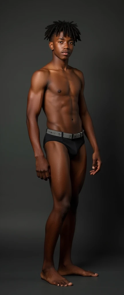  black boy nude with his dick showing full body. 