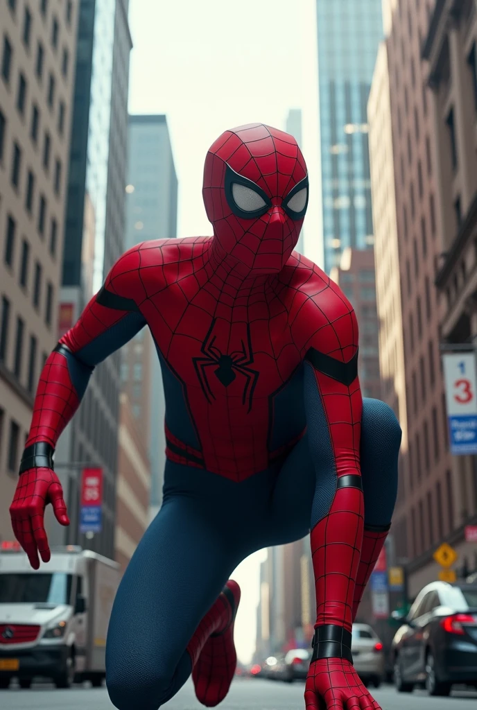 Leonardo DiCaprio in his 20s as Spider-Man