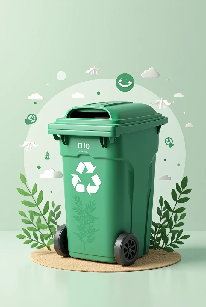 dustbin business visiting card unique design photo generate 