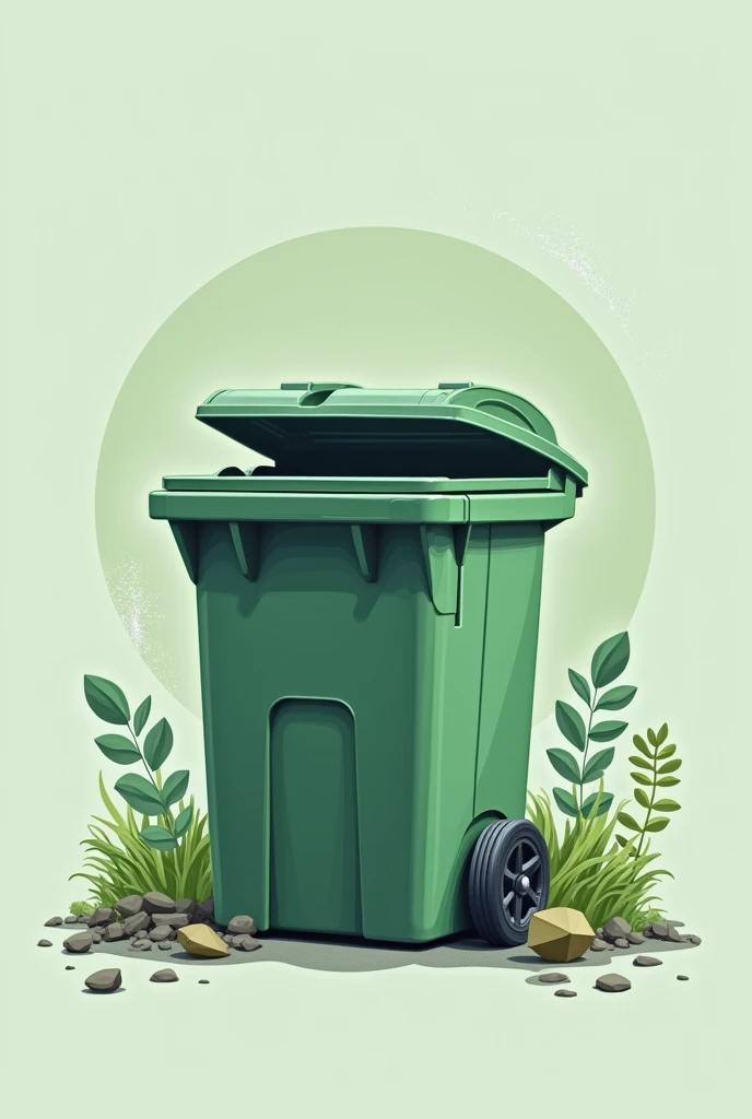 dustbin business visiting card unique design photo generate