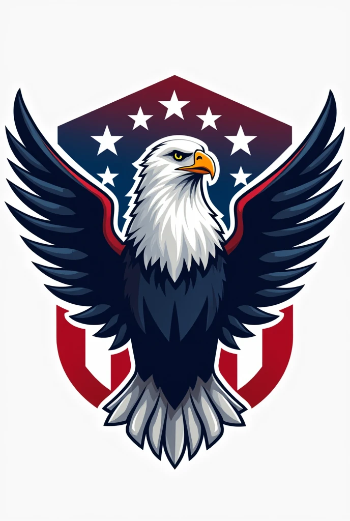 Create a logo with American colors, for an American company that operates in the construction sector, carrying out demolition, painting-like, drywall, floor coverings among other services.
