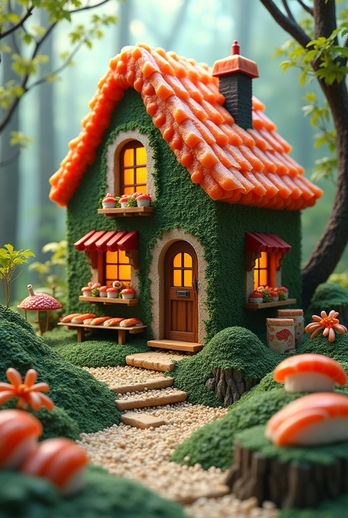A house made of sushi