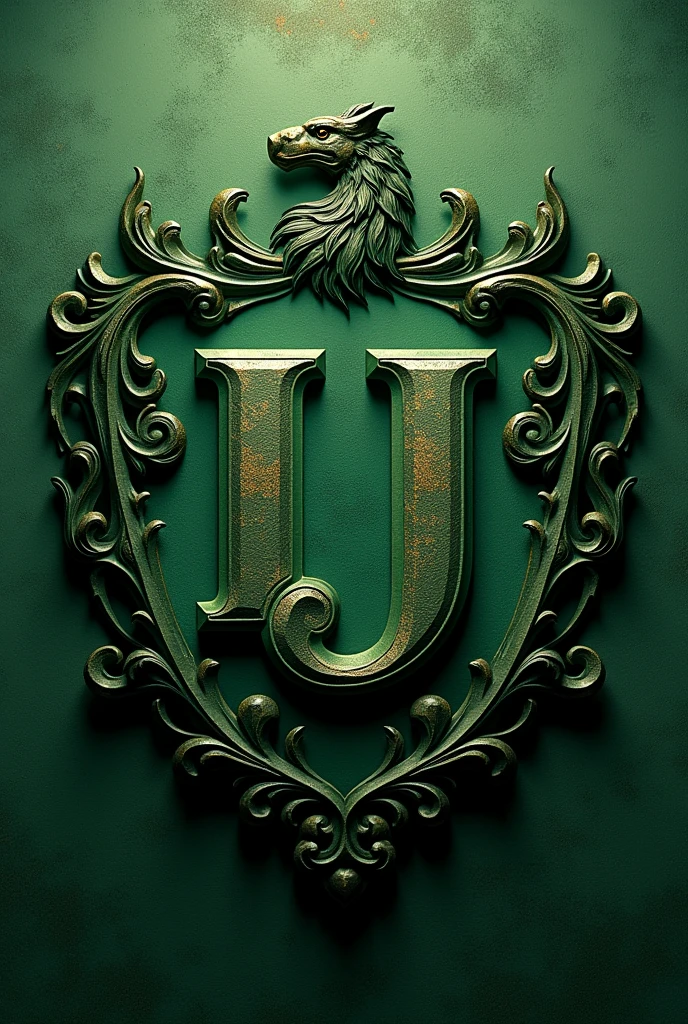 Green I and J, in a coat of arms 