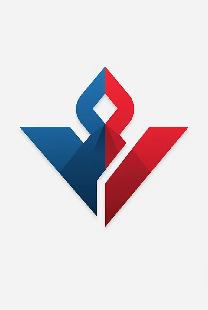 Create a logo with blue and red colors , for an American company that operates in the construction sector, carrying out demolition, painting-like, drywall, floor coverings among other services.
