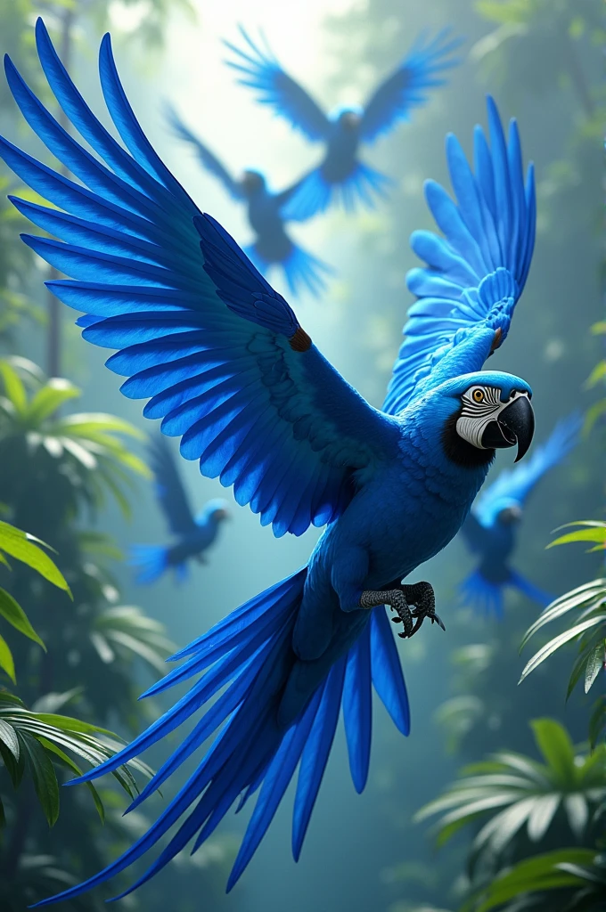 Create a Blue Macaw Parade